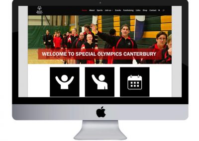Special Olympics Canterbury Website Design