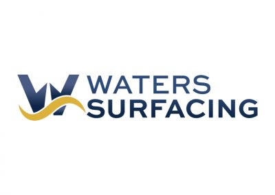 Waters Surfacing Logo design